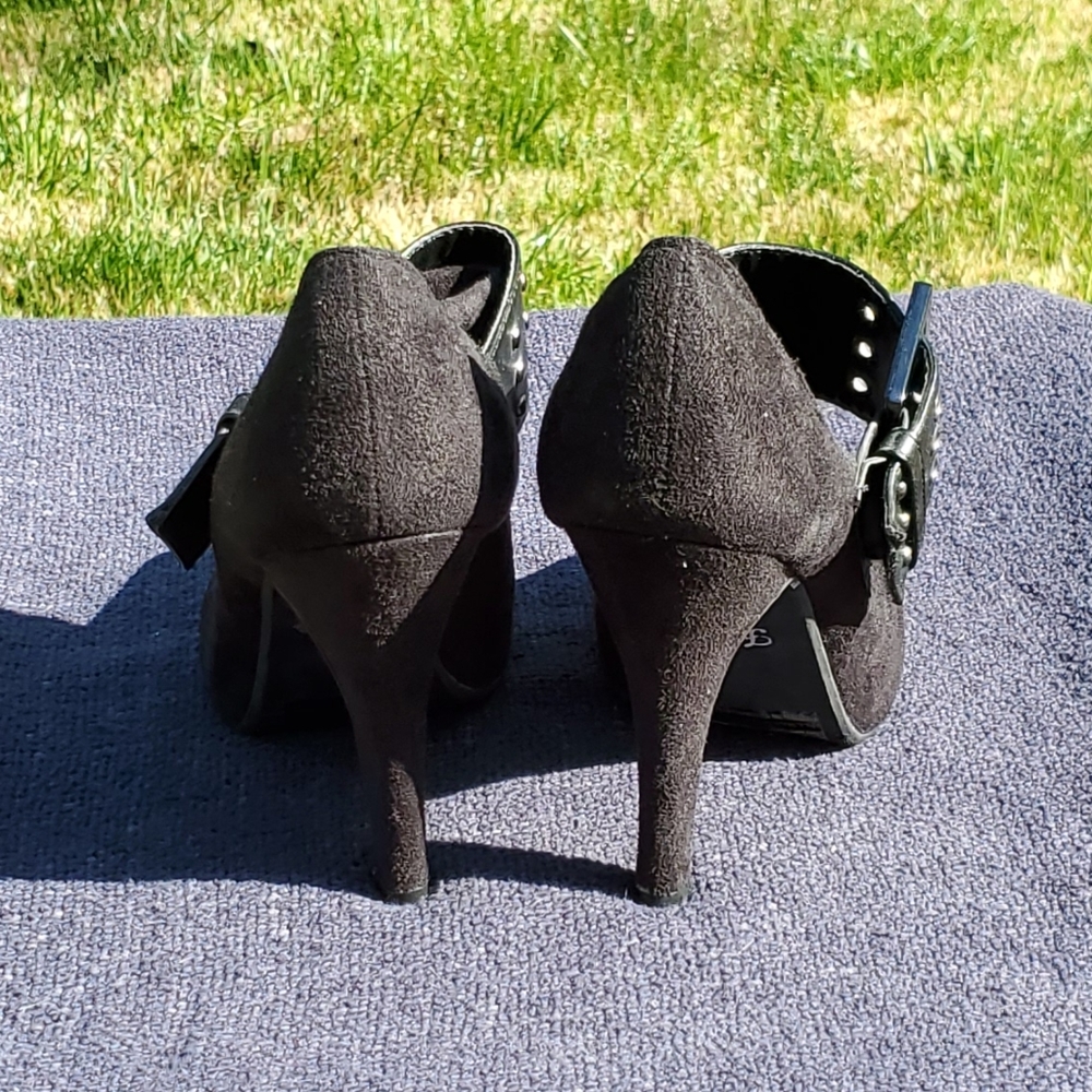 Forever black buckle heel booties 8.5 Cynthia-63 - Picture 4 of 8